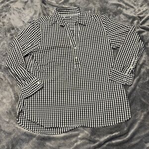 Classic Black and White Checkered Men's Shirt